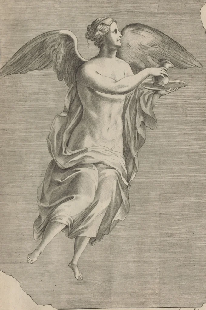 An illustration from Disegni intagliati in rame di pitture antiche ritrovate nelle scavazioni di Resina, 1746, leaf 56