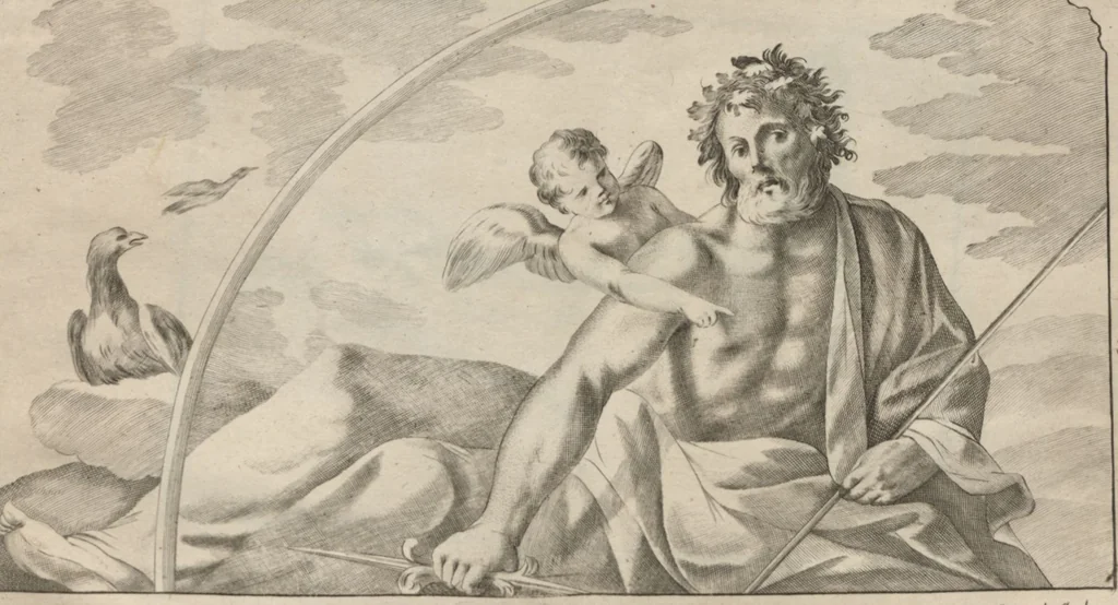 An illustration from Disegni intagliati in rame di pitture antiche ritrovate nelle scavazioni di Resina, 1746, leaf 63