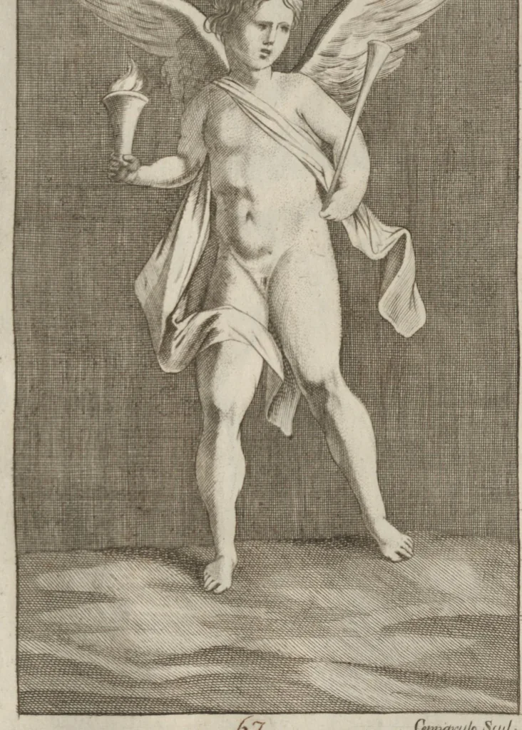 An illustration from Disegni intagliati in rame di pitture antiche ritrovate nelle scavazioni di Resina, 1746, leaf 79
