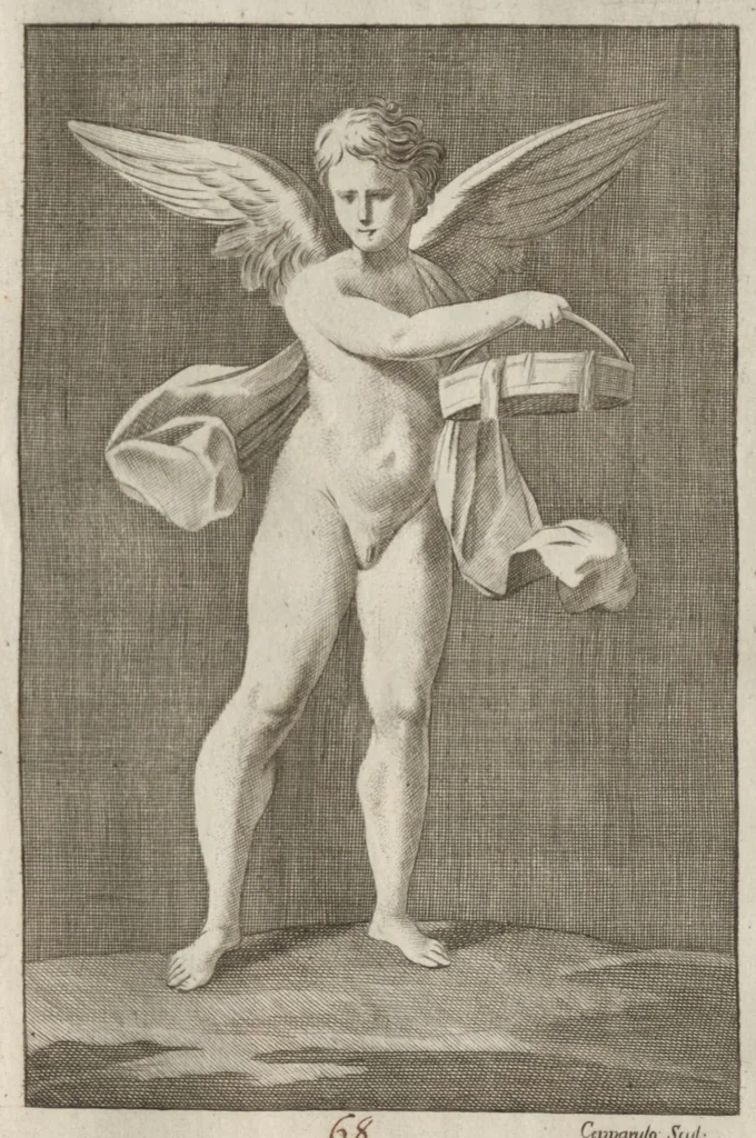 An illustration from Disegni intagliati in rame di pitture antiche ritrovate nelle scavazioni di Resina, 1746, leaf 80