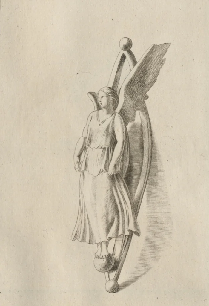 An illustration from Disegni intagliati in rame di pitture antiche ritrovate nelle scavazioni di Resina, 1746, leaf 82