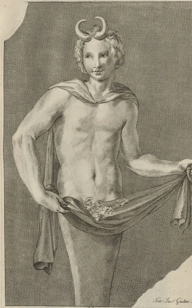 An illustration from Disegni intagliati in rame di pitture antiche ritrovate nelle scavazioni di Resina, 1746, leaf 94