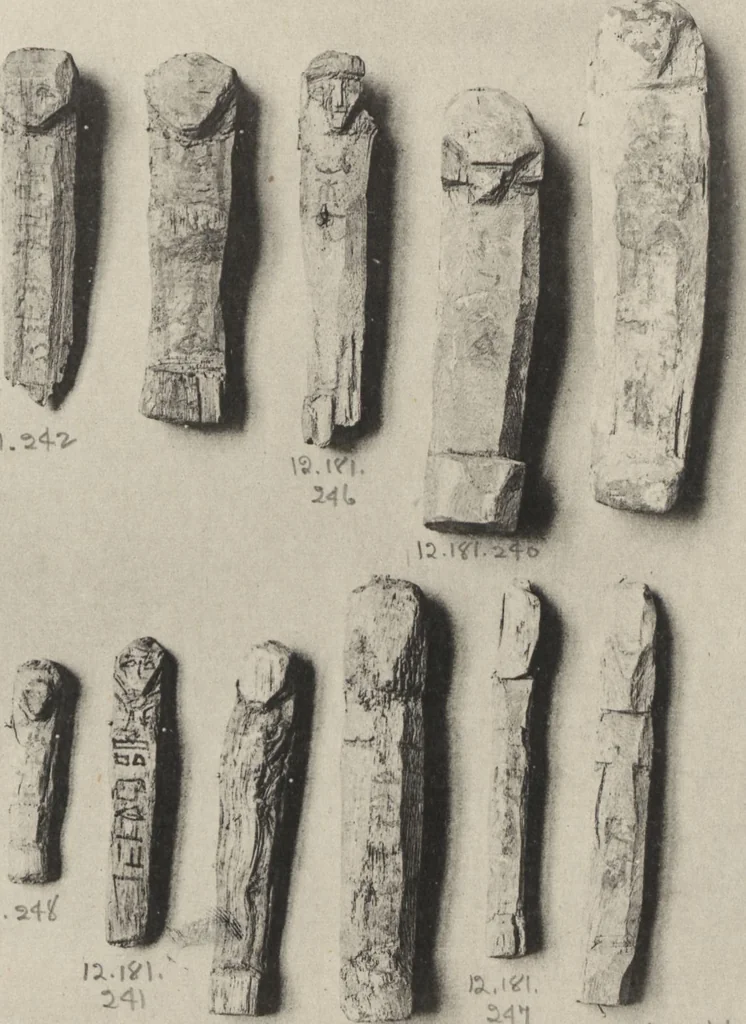 An illustration from Five years' explorations at Thebes : a record of work done 1907-1911 / by the Earl of Carnarvon and Howard Carter, with chapters by F. Ll. Griffith, George Legrain, George Möller, Percy E. Newberry and Wilhelm Spiegelberg ; with seventy-nine plates and frontispiece, 1912, leaf 137