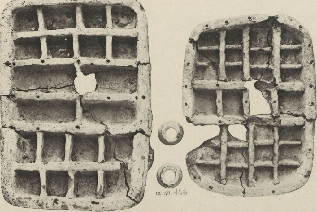 An illustration from Five years' explorations at Thebes : a record of work done 1907-1911 / by the Earl of Carnarvon and Howard Carter, with chapters by F. Ll. Griffith, George Legrain, George Möller, Percy E. Newberry and Wilhelm Spiegelberg ; with seventy-nine plates and frontispiece, 1912, leaf 208