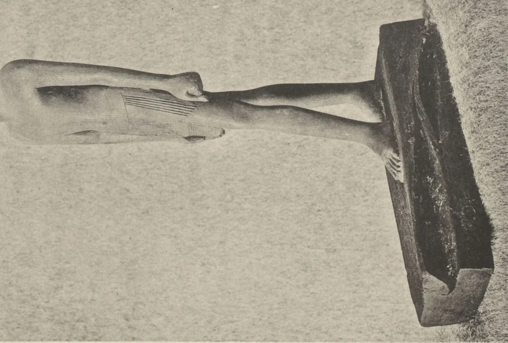 An illustration from Five years' explorations at Thebes : a record of work done 1907-1911 / by the Earl of Carnarvon and Howard Carter, with chapters by F. Ll. Griffith, George Legrain, George Möller, Percy E. Newberry and Wilhelm Spiegelberg ; with seventy-nine plates and frontispiece, 1912, leaf 248