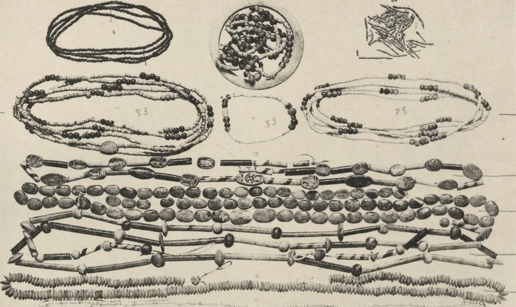 An illustration from Five years' explorations at Thebes : a record of work done 1907-1911 / by the Earl of Carnarvon and Howard Carter, with chapters by F. Ll. Griffith, George Legrain, George Möller, Percy E. Newberry and Wilhelm Spiegelberg ; with seventy-nine plates and frontispiece, 1912, leaf 260