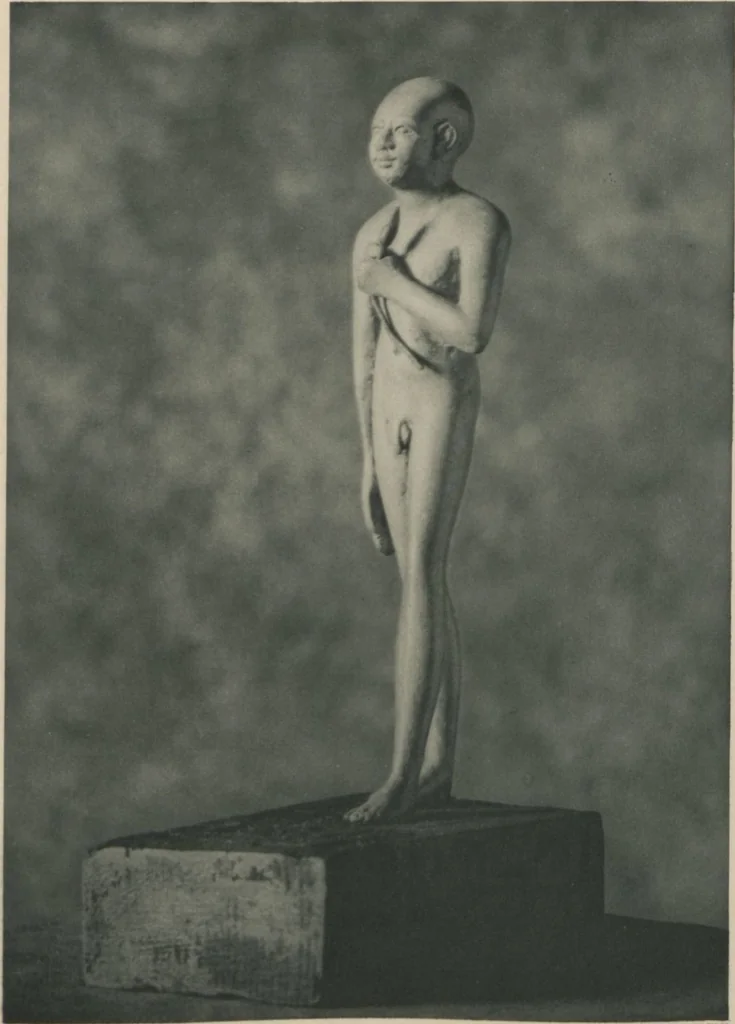 An illustration from Five years' explorations at Thebes : a record of work done 1907-1911 / by the Earl of Carnarvon and Howard Carter, with chapters by F. Ll. Griffith, George Legrain, George Möller, Percy E. Newberry and Wilhelm Spiegelberg ; with seventy-nine plates and frontispiece, 1912, leaf 4