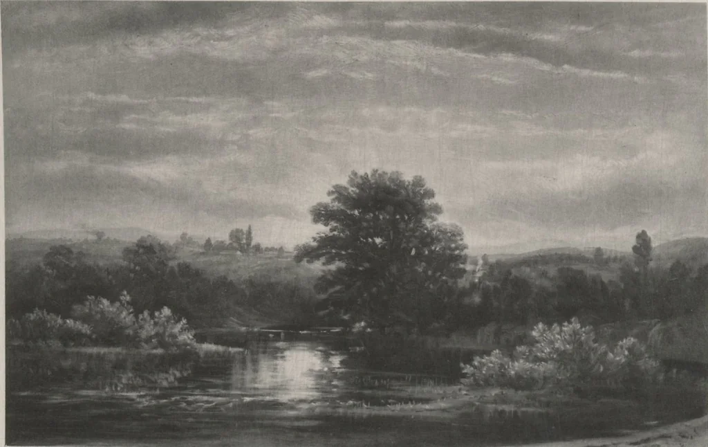 An illustration from Poetic thoughts, with pictures : paintings by members of the Artists' Fund Society of Philadelphia, 1886, leaf 20