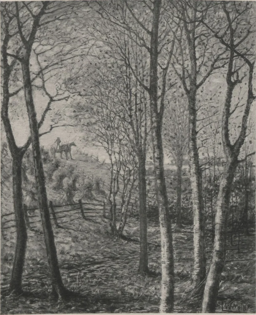 An illustration from Poetic thoughts, with pictures : paintings by members of the Artists' Fund Society of Philadelphia, 1886, leaf 29