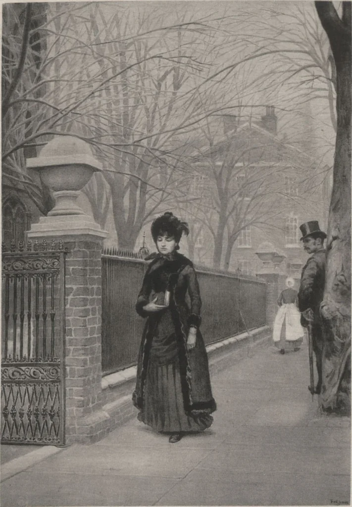 An illustration from Poetic thoughts, with pictures : paintings by members of the Artists' Fund Society of Philadelphia, 1886, leaf 35