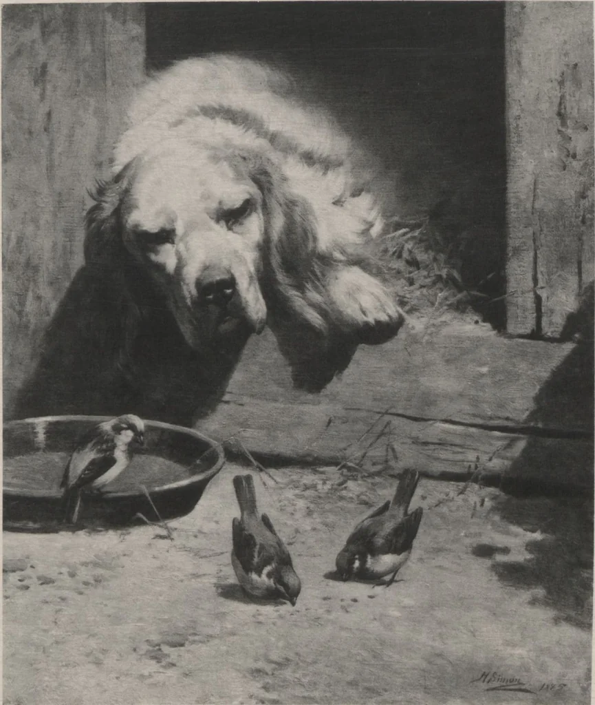 An illustration from Poetic thoughts, with pictures : paintings by members of the Artists' Fund Society of Philadelphia, 1886, leaf 44