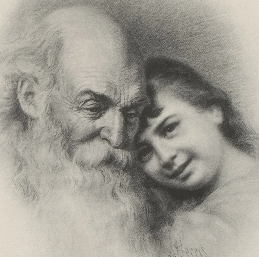 An illustration from Poetic thoughts, with pictures : paintings by members of the Artists' Fund Society of Philadelphia, 1886, leaf 5