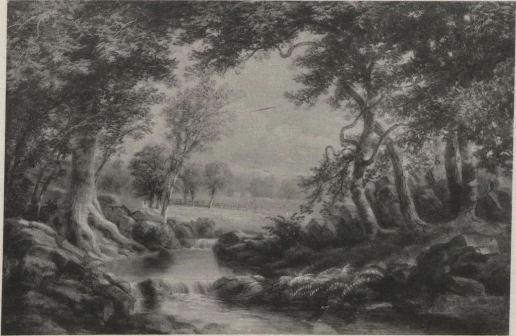 An illustration from Poetic thoughts, with pictures : paintings by members of the Artists' Fund Society of Philadelphia, 1886, leaf 53
