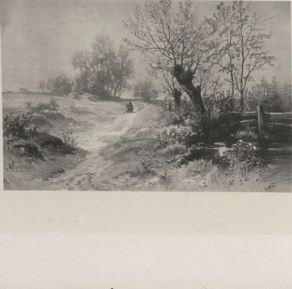 An illustration from Poetic thoughts, with pictures : paintings by members of the Artists' Fund Society of Philadelphia, 1886, leaf 62