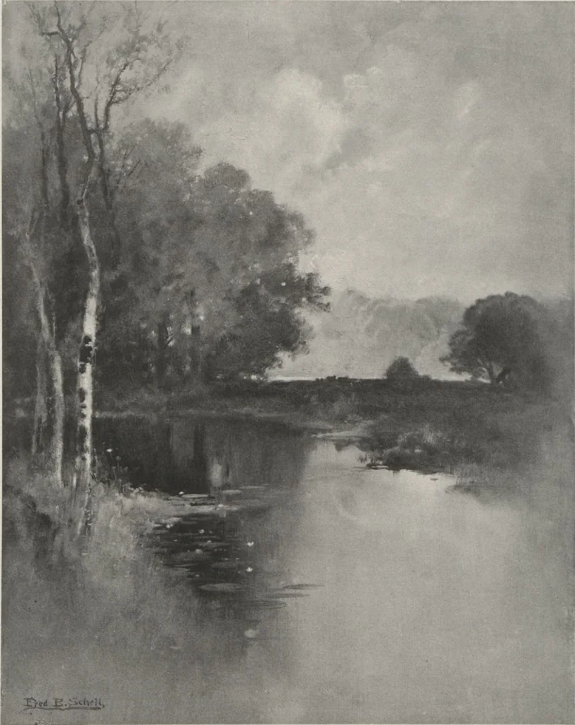 An illustration from Poetic thoughts, with pictures : paintings by members of the Artists' Fund Society of Philadelphia, 1886, leaf 8
