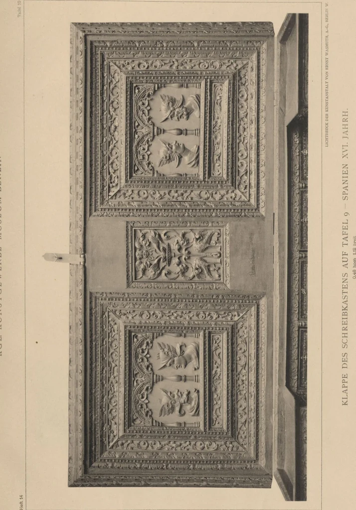 An illustration from Italienische Moebel XVI. Jahrhundert / Text von J. Lessing, 1893, leaf 25