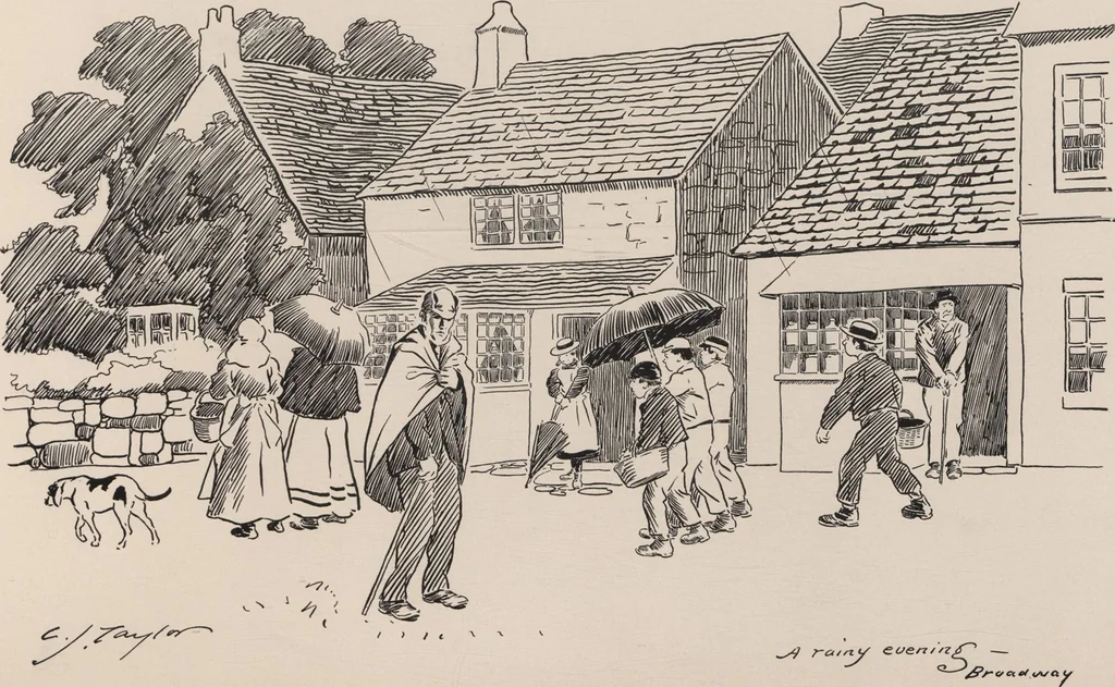 An illustration from England / by C. J. Taylor, 1899, leaf 17