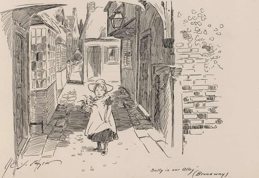 An illustration from England / by C. J. Taylor, 1899, leaf 19