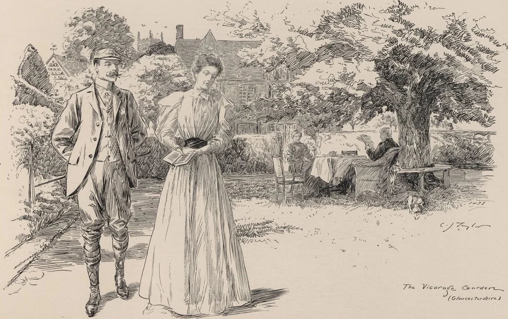 An illustration from England / by C. J. Taylor, 1899, leaf 21