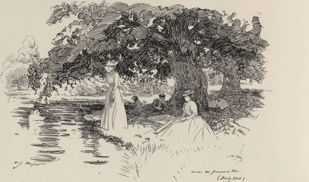 An illustration from England / by C. J. Taylor, 1899, leaf 24