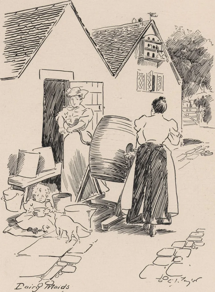 An illustration from England / by C. J. Taylor, 1899, leaf 36