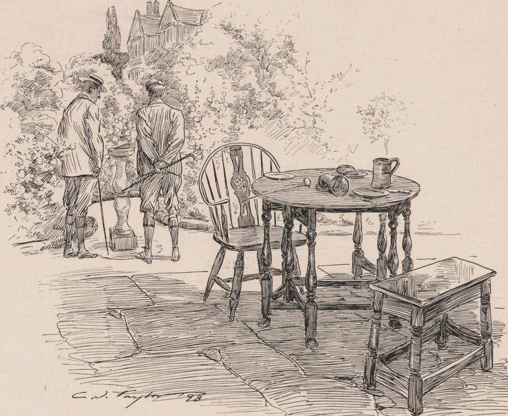 An illustration from England / by C. J. Taylor, 1899, leaf 72