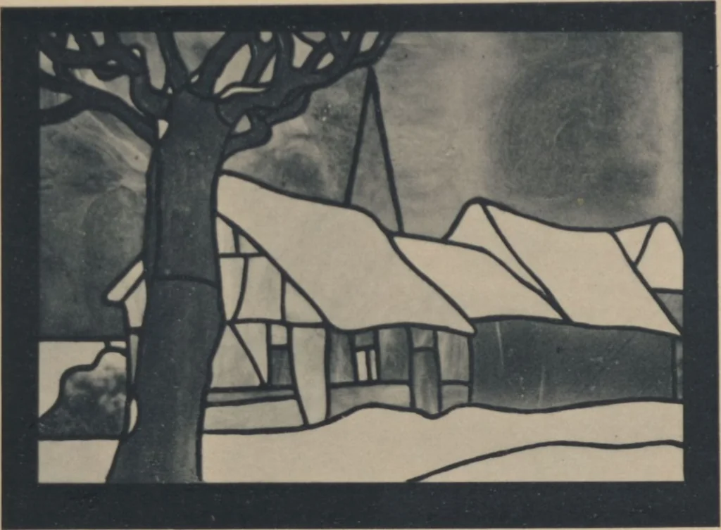An illustration from Meisterwerke der deutschen Glasmalerei / hrsg. vom Badischen Kunstgewerbe-Verein aus Anlass der im Jahre 1901 stattgefundenen Glasmalerei-ausstellung zu Karlsruhe i. B. 100 Tafeln in Lichtdruck nebst einem Begleitwort von F. S. Meyer, 1903, leaf 103