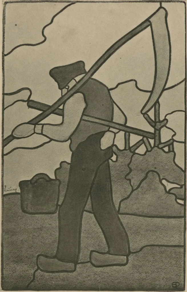 An illustration from Meisterwerke der deutschen Glasmalerei / hrsg. vom Badischen Kunstgewerbe-Verein aus Anlass der im Jahre 1901 stattgefundenen Glasmalerei-ausstellung zu Karlsruhe i. B. 100 Tafeln in Lichtdruck nebst einem Begleitwort von F. S. Meyer, 1903, leaf 105
