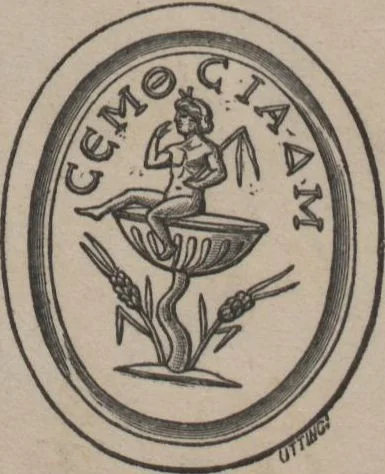 An illustration from Catalogue of the engraved gems collected between the years 1845 and 1877 by C.W. King : manuscript, 1877, leaf 132