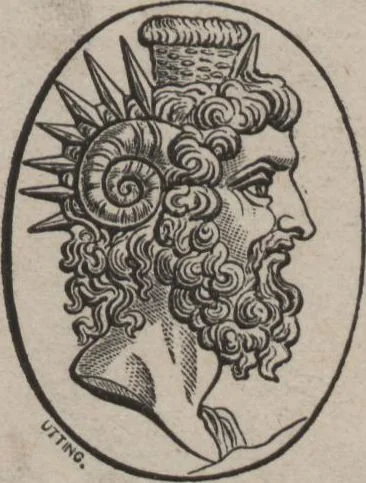 An illustration from Catalogue of the engraved gems collected between the years 1845 and 1877 by C.W. King : manuscript, 1877, leaf 200