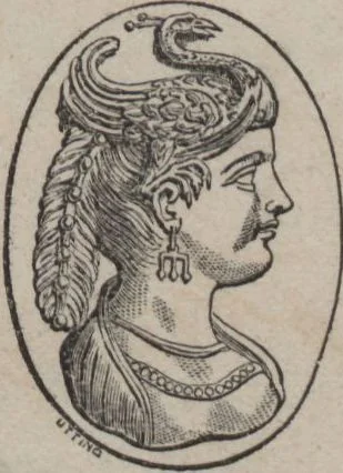 An illustration from Catalogue of the engraved gems collected between the years 1845 and 1877 by C.W. King : manuscript, 1877, leaf 208