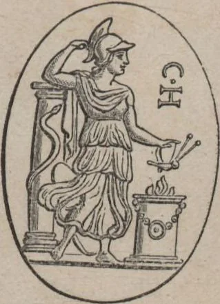 An illustration from Catalogue of the engraved gems collected between the years 1845 and 1877 by C.W. King : manuscript, 1877, leaf 280
