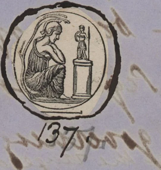 An illustration from Catalogue of the engraved gems collected between the years 1845 and 1877 by C.W. King : manuscript, 1877, leaf 376