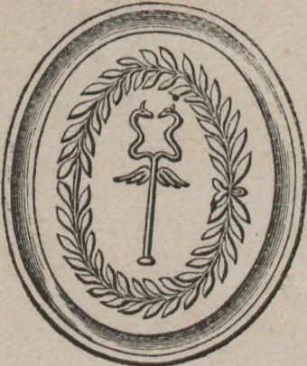 An illustration from Catalogue of the engraved gems collected between the years 1845 and 1877 by C.W. King : manuscript, 1877, leaf 410