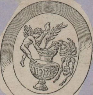 An illustration from Catalogue of the engraved gems collected between the years 1845 and 1877 by C.W. King : manuscript, 1877, leaf 468