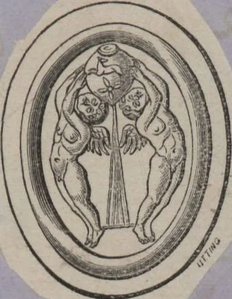 An illustration from Catalogue of the engraved gems collected between the years 1845 and 1877 by C.W. King : manuscript, 1877, leaf 618