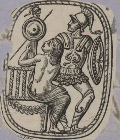 An illustration from Catalogue of the engraved gems collected between the years 1845 and 1877 by C.W. King : manuscript, 1877, leaf 634