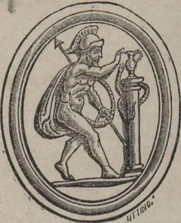 An illustration from Catalogue of the engraved gems collected between the years 1845 and 1877 by C.W. King : manuscript, 1877, leaf 646