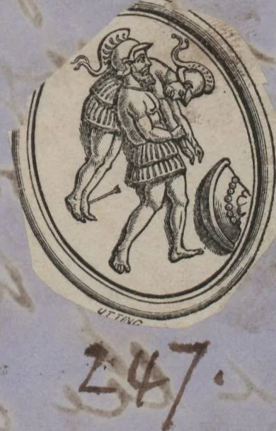 An illustration from Catalogue of the engraved gems collected between the years 1845 and 1877 by C.W. King : manuscript, 1877, leaf 656