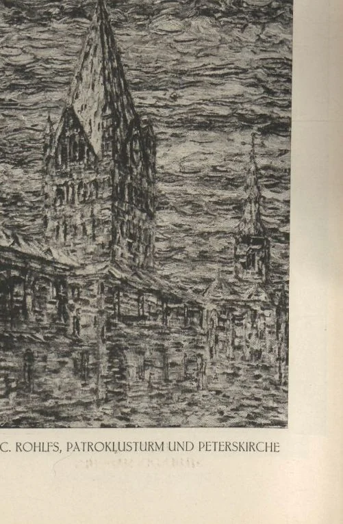 An illustration from Ausstellung des Sonderbundes Westdeutscher Kunstfreunde und Künstler, Düsseldorf, 1910 : vom 16. Juli bis 9. Oktober im Städtischen Kunstpalast am Kaiser-Wilhelm-Park : illustrierter Katalog, 1910, leaf 68