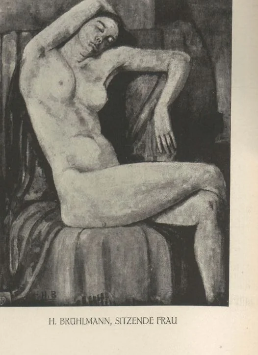 An illustration from Ausstellung des Sonderbundes Westdeutscher Kunstfreunde und Künstler, Düsseldorf, 1910 : vom 16. Juli bis 9. Oktober im Städtischen Kunstpalast am Kaiser-Wilhelm-Park : illustrierter Katalog, 1910, leaf 74