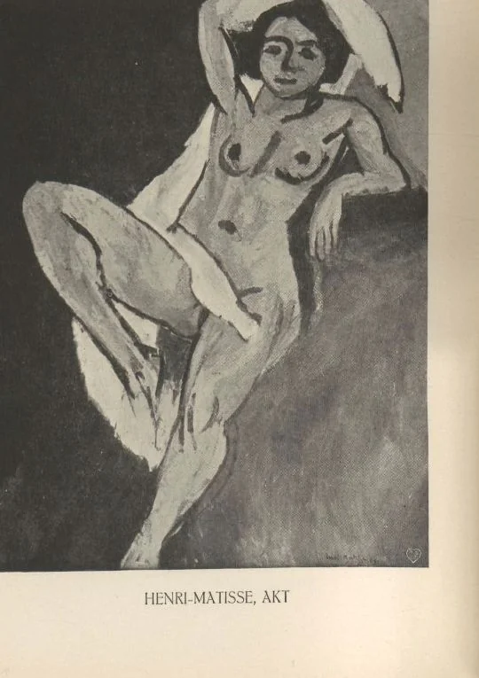 An illustration from Ausstellung des Sonderbundes Westdeutscher Kunstfreunde und Künstler, Düsseldorf, 1910 : vom 16. Juli bis 9. Oktober im Städtischen Kunstpalast am Kaiser-Wilhelm-Park : illustrierter Katalog, 1910, leaf 82