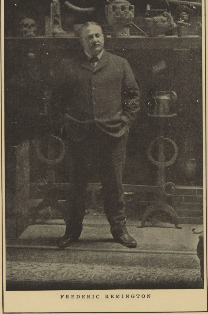 An illustration from Catalogue of the Collier collection, an important collection of original drawings and paintings by distinguished American painters and illustrators, works especially executed for and exclusively reproduced in Collier's weekly, on exhibition November 1 to 8, 1905, [at] the American Art Galleries, 1905, leaf 25