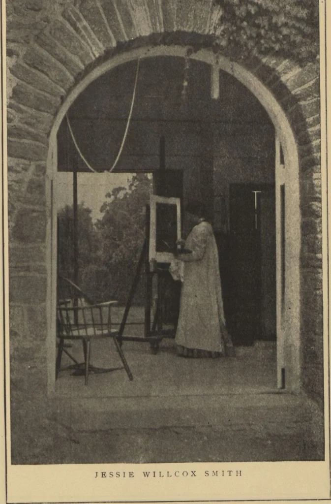 An illustration from Catalogue of the Collier collection, an important collection of original drawings and paintings by distinguished American painters and illustrators, works especially executed for and exclusively reproduced in Collier's weekly, on exhibition November 1 to 8, 1905, [at] the American Art Galleries, 1905, leaf 31