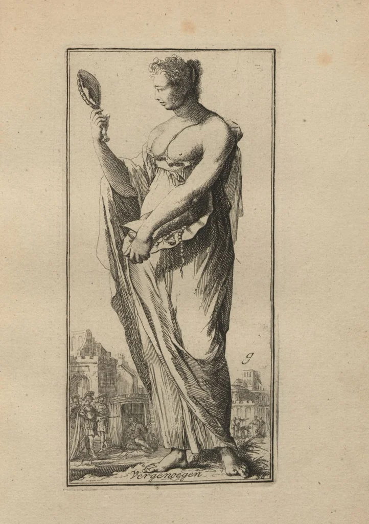 An illustration from Toneel van Sinnebeelden : geopent tot Dienst van Schilders Beelthouders etc / door A. Houbraken, 1736, leaf 21