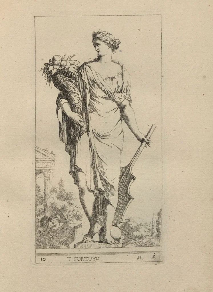 An illustration from Toneel van Sinnebeelden : geopent tot Dienst van Schilders Beelthouders etc / door A. Houbraken, 1736, leaf 25