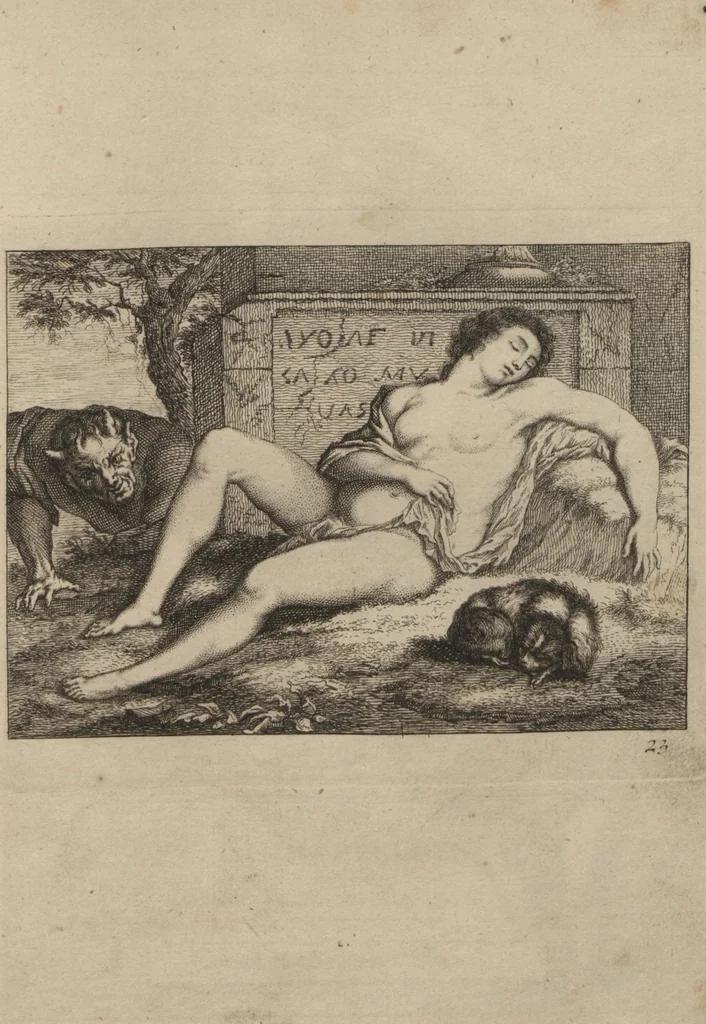An illustration from Toneel van Sinnebeelden : geopent tot Dienst van Schilders Beelthouders etc / door A. Houbraken, 1736, leaf 53