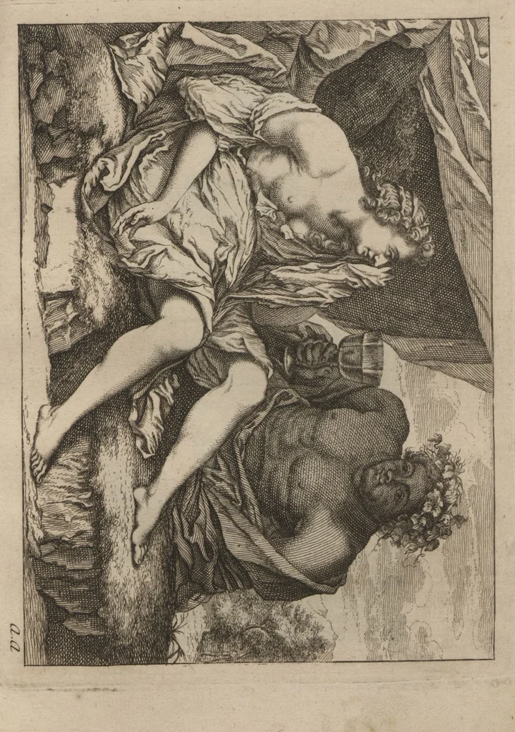 An illustration from Toneel van Sinnebeelden : geopent tot Dienst van Schilders Beelthouders etc / door A. Houbraken, 1736, leaf 77