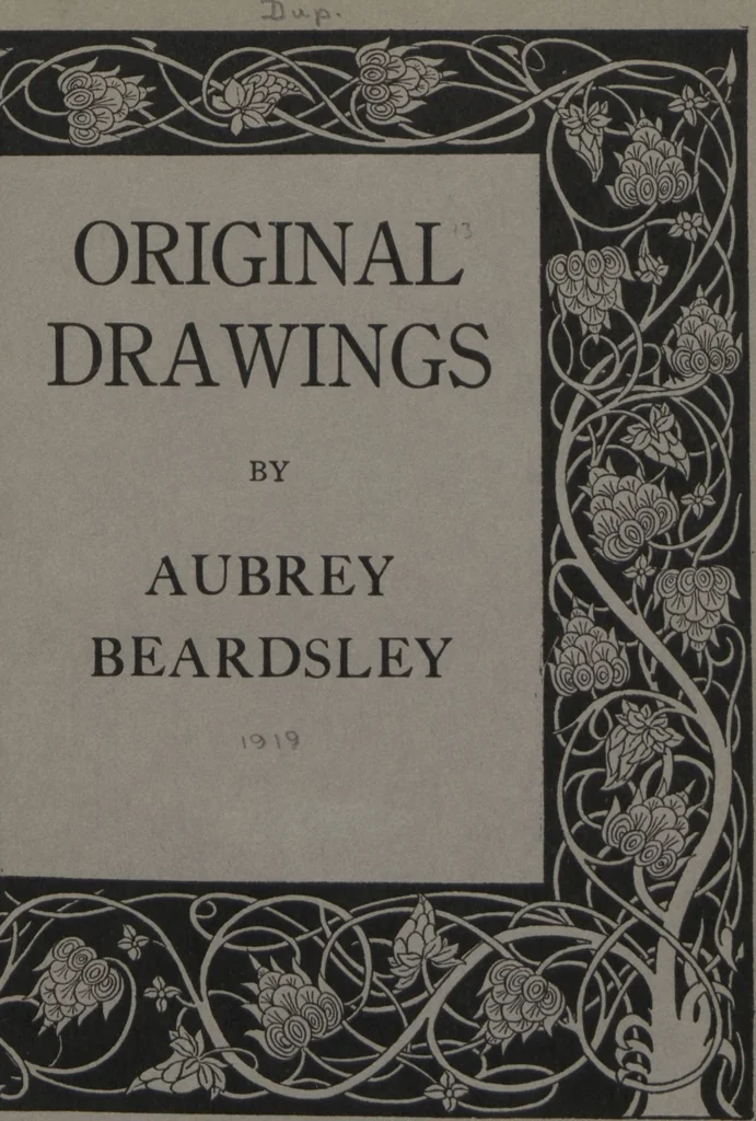 An illustration from An exhibition of original drawings by Aubrey Beardsley / with a foreword by Joseph Pennell, 1919, leaf 1
