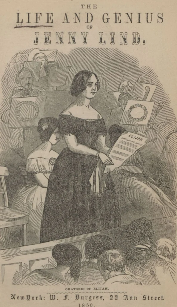 An illustration from The life and genius of Jenny Lind, 1850, leaf 3